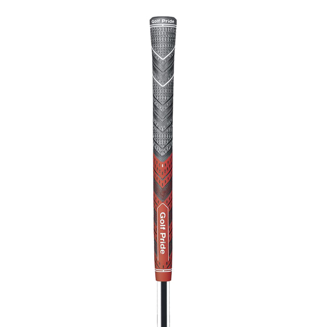 2 Pcs Red MCC PLUS4 Midsize Golf Grip - Rubber and Cotton Thread Hybrid, 265 mm, 72g, Core 60.