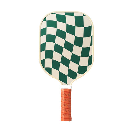 Style 1 White  And Green T700 Carbon Fiber & Fiberglass Pickleball Paddle - Lightweight 220g with Anti-Slip TPU Grip for Training & Competition.