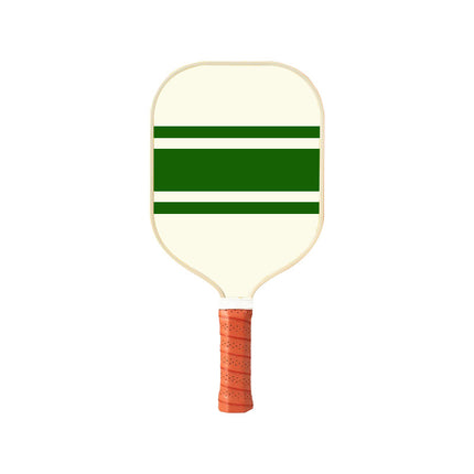 Style 3 White And Green T700 Carbon Fiber & Fiberglass Pickleball Paddle - Lightweight 220g with Anti-Slip TPU Grip for Training & Competition.