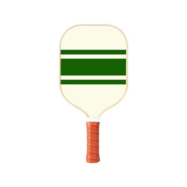 Style 3 White And Green T700 Carbon Fiber & Fiberglass Pickleball Paddle - Lightweight 220g with Anti-Slip TPU Grip for Training & Competition.