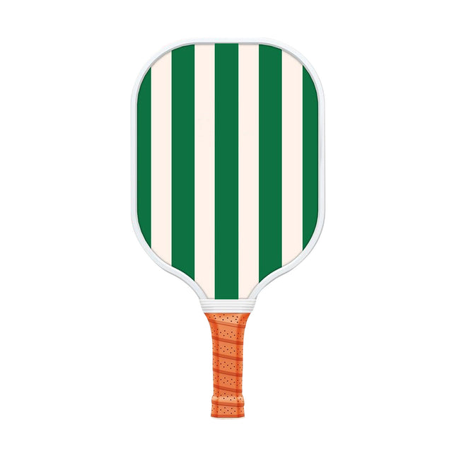 Style 4 White And Green T700 Carbon Fiber & Fiberglass Pickleball Paddle - Lightweight 220g with Anti-Slip TPU Grip for Training & Competition.