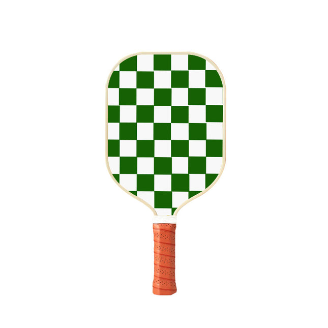 Style 5 White And Green T700 Carbon Fiber & Fiberglass Pickleball Paddle - Lightweight 220g with Anti-Slip TPU Grip for Training & Competition.