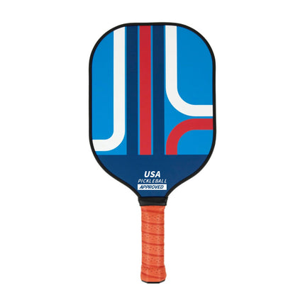Style 4 Colorful Geometric Patterns Fiberglass Pickleball Paddle - Lightweight 220g with Anti-Slip TPU Grip for Outdoor Sports.