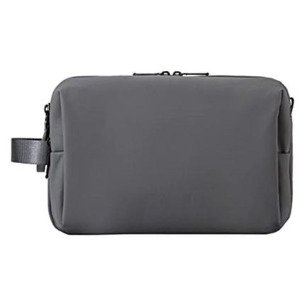 Grey Stylish Waterproof Travel Toiletry Bag Organizer - Large Capacity Shaving Kit & Makeup Case(Makeup is a prop for shooting and is not included).