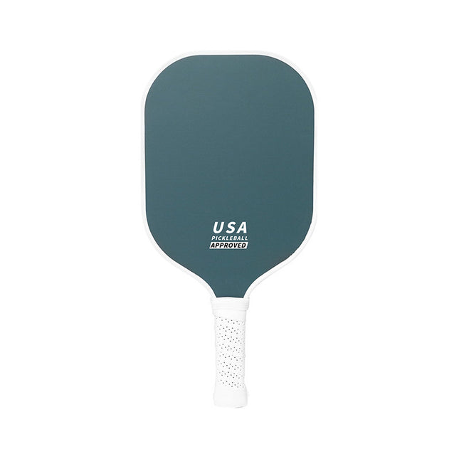 Green Fiberglass Pickleball Paddle - Lightweight 215g with Anti-Slip TPU Grip for Outdoor Sports.