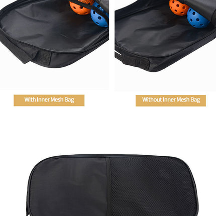 Dark Blue Fiberglass Pickleball Paddle Set - 2 Minimalist Paddles, 4 Balls, and Carry Bag for Outdoor Play.