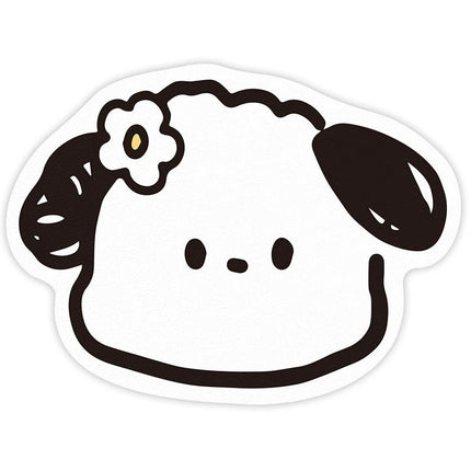 2 Pcs Style 7 White and Black Puppy pattern Cartoon Pet Feeding Mat for Cats & Dogs - Absorbent Diatom Mud Splash-Proof Mat, Easy to Clean.