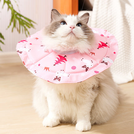 2 Pcs Size S Pink Comfortable Pet Recovery Collar | Waterproof Anti-Lick Collar for Cats & Dogs.