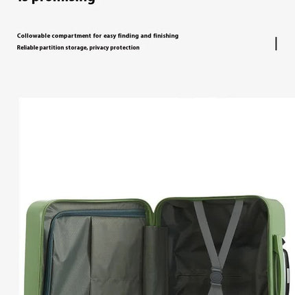 Light Blue Compact 18-Inch Carry-On Suitcase | Lightweight ABS Hardside Spinner Luggage.
