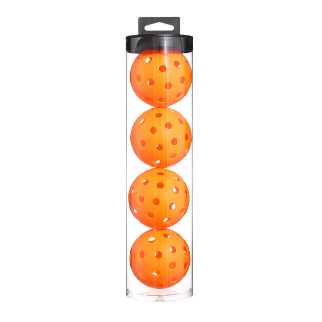 2 Tubes Orange Outdoor Pickleball Balls 4-Pack - Durable 40-Hole Design with Carry Tube(8 balls in total).
