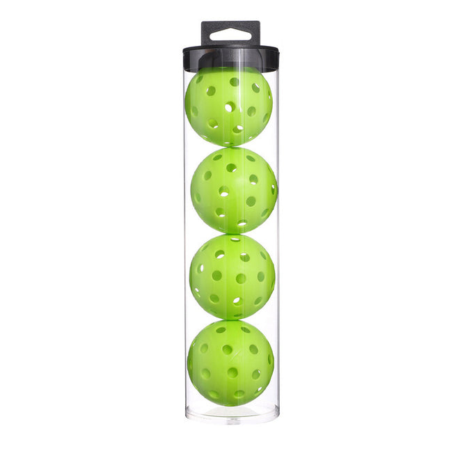 2 Tubes Green Outdoor Pickleball Balls 4-Pack - Durable 40-Hole Design with Carry Tube(8 balls in total).