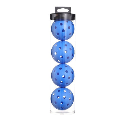 2 Tubes Blue Outdoor Pickleball Balls 4-Pack - Durable 40-Hole Design with Carry Tube(8 balls in total).