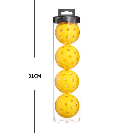 2 Tubes Pink Outdoor Pickleball Balls 4-Pack - Durable 40-Hole Design with Carry Tube(8 balls in total).