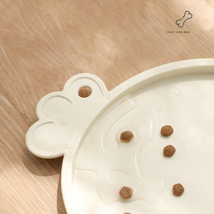 Blue Non-Slip Pet Feeding Mat - Waterproof Dog & Cat Food Bowl Placemat with Raised Edges.