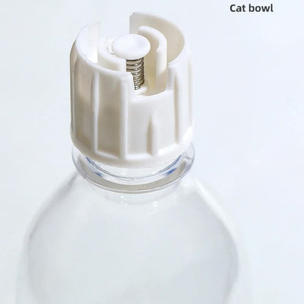 Blue Pet Bowl Set with Automatic Gravity Water Dispenser - Stainless Steel & PP Feeder Station.