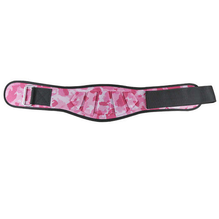 Size XS Pink Camouflage Camo Weightlifting Belt - EVA Nylon Gym Belt for Squats, Deadlifts & Lumbar Support.
