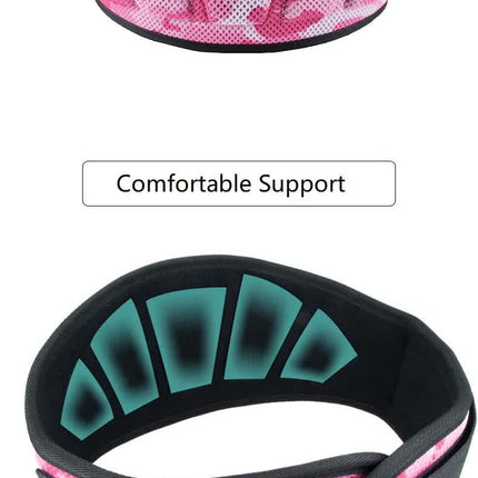 Size XS Pink Camouflage Camo Weightlifting Belt - EVA Nylon Gym Belt for Squats, Deadlifts & Lumbar Support.