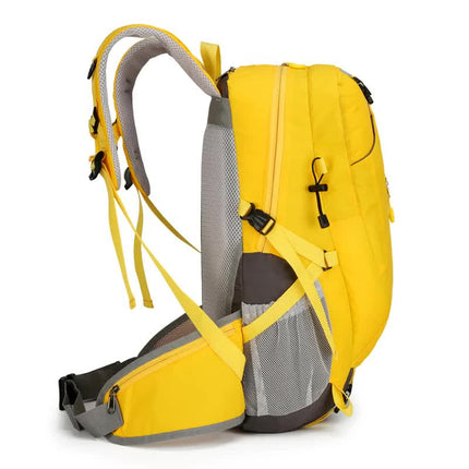 Black Lightweight 30L Hiking Backpack - Water-Resistant Outdoor Daypack for Trekking & Travel.