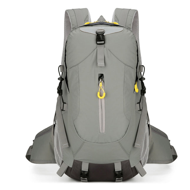 Grey Lightweight 30L Hiking Backpack - Water-Resistant Outdoor Daypack for Trekking & Travel.