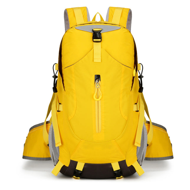 Yellow Lightweight 30L Hiking Backpack - Water-Resistant Outdoor Daypack for Trekking & Travel.