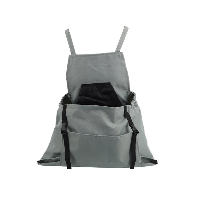 Grey Garden Harvesting Apron - Waterproof Oxford Cloth with Quick Release Pouch.