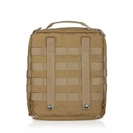 Black Tactical Helmet Bag & Utility Pouch - Padded MOLLE Gear Storage Carrier.