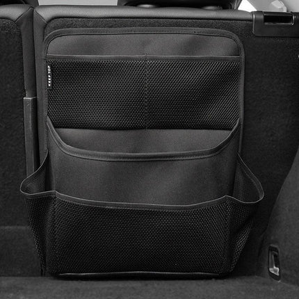 1 Pcs Black Premium Car Back Seat & Trunk Organizer - Multi-Pocket Hanging Storage Bag.