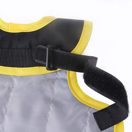 4 Pcs Fluorescent Green High Visibility Chicken & Duck Safety Vest - Reflective Poultry Jacket.