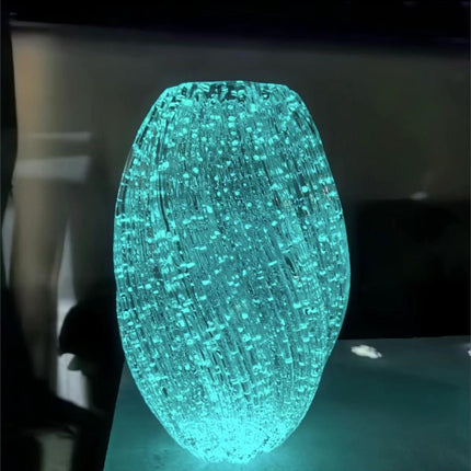 Maltose Vase Luminous INS-Style Glass Vase Modern Minimalist Hydroponic Flower Holder Creative Desktop Decorative Floral Arrangement.