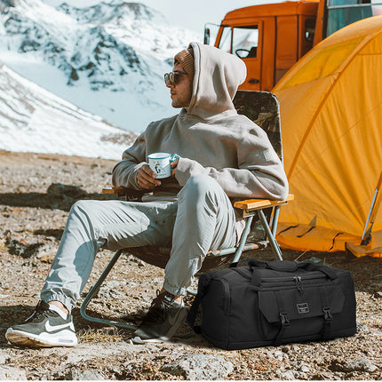 Yellow Dry Wet Separation Gym Bag - Yoga Fitness Travel Duffel - Shoe Compartment.