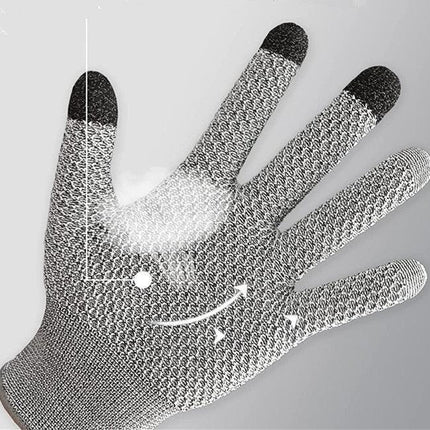 Pink 3-Pack Cut Resistant Gloves (Level 5 Protection) – Pineapple Grip, Touchscreen Compatible, Food Safe for Kitchen, Butcher & Fish Cleaning – One Size Fits Most.