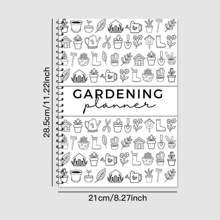 2-Pack Gardening Journal Set - 28.5x21cm (11.22x8.27in) Plant Care Tracker with Watering Schedule - Indoor/Outdoor Polarimeter Logbooks.