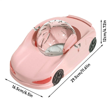 Pink Fun Hamster Racing Wheel Toy - Durable PP Plastic Exercise Wheel for Active Small Pets.
