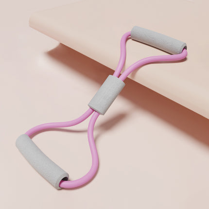2PCS Purple 20 Pounds Back Stretching Resistance Band - 20x15x5cm Shoulder & Back Trainer with 8-Shaped Pull Rope for Home Workout.