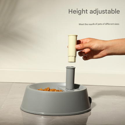 Grey Adjustable Height Pet Water Dispenser - Free Standing or Hanging - No More Bending!.