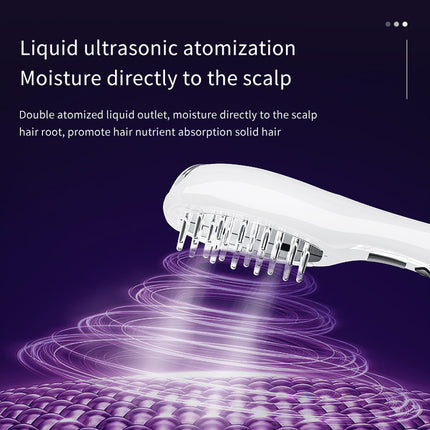 Revitalizing LED Hair Growth Comb: EMS Microcurrent, Red & Blue Light Therapy, Scalp Massager.