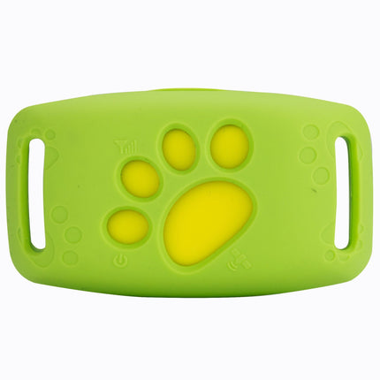 Green Real-Time Pet GPS Tracker Locator - Magnetic Charging, Multi-Mode Positioning for Dogs & Cats.