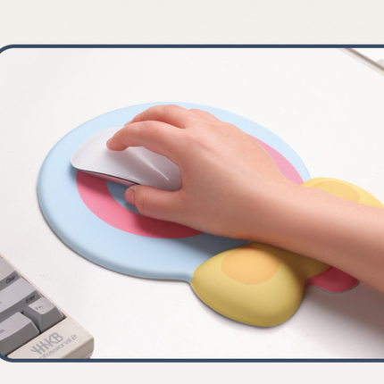 Blue Lollipop Ergonomic Keyboard Wrist Rest & Mouse Pad Set - 2-Piece Comfort Combo.