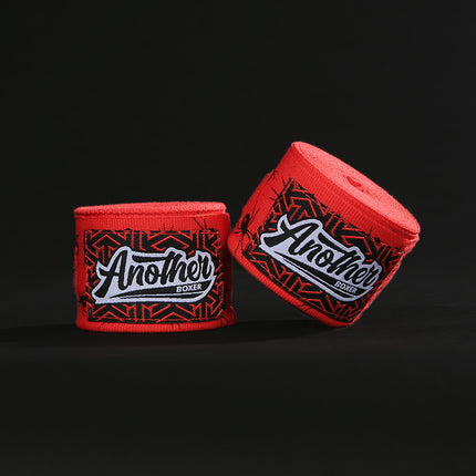Red Spider Pro Grade 5m Boxing Hand Wraps - Printed Elastic Bandages for Training & Combat Sports (1 Pair).