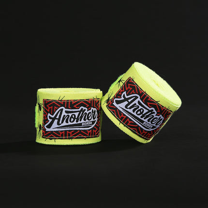 Light Green Spider Pro Grade 5m Boxing Hand Wraps - Printed Elastic Bandages for Training & Combat Sports (1 Pair).