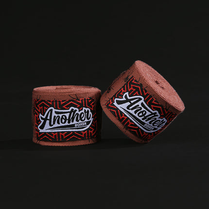 Brown Spider Pro Grade 5m Boxing Hand Wraps - Printed Elastic Bandages for Training & Combat Sports (1 Pair).