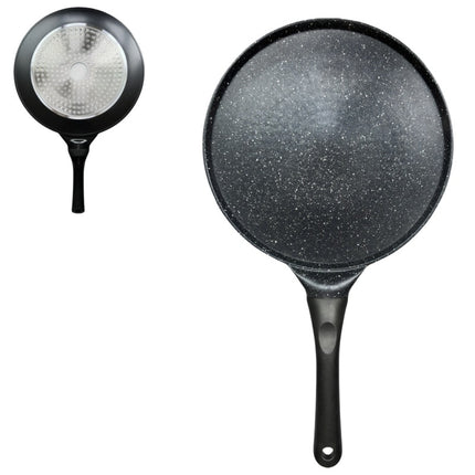 Large Black Plane Versatile Non-Stick Frying Pan (27cm) - Induction Ready Skillet for Everyday Cooking.