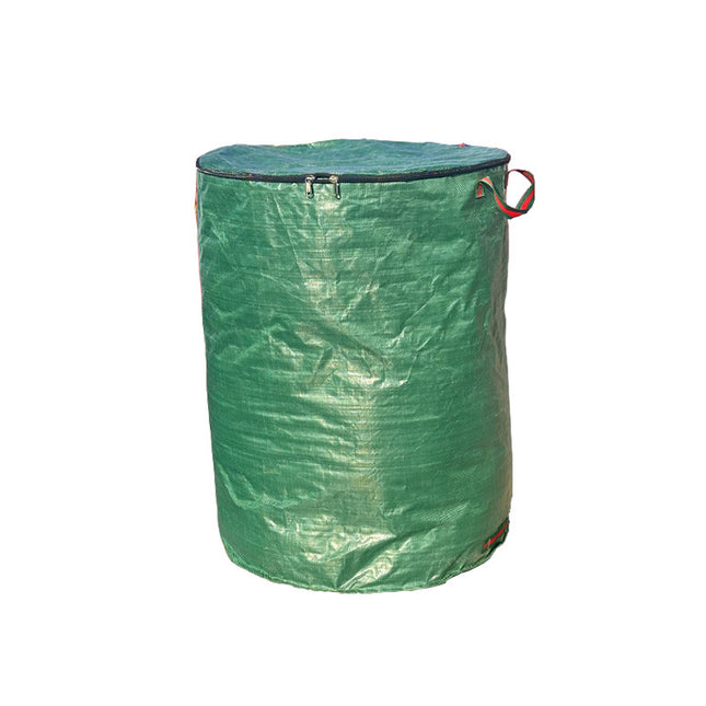 500L (Calibre80*100cm) Zip Version Heavy Duty Collapsible Garden Waste Bags (Set of 2) - Large Reusable Yard Leaf Bin.