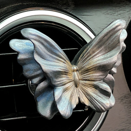 Quicksand Gold Butterfly Set of 3 Butterfly Car Air Vent Clips - Decorative Scent Diffuser Ornaments.