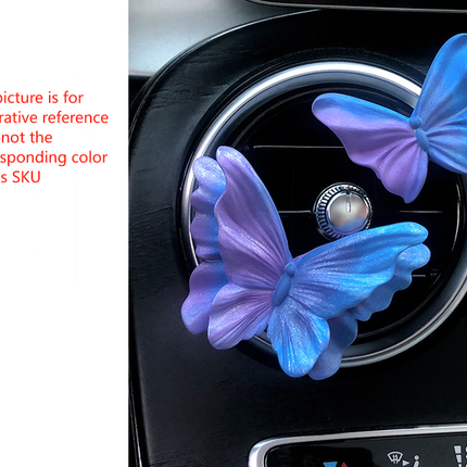 Dreamy Pink Butterfly Set of 3 Butterfly Car Air Vent Clips - Decorative Scent Diffuser Ornaments.
