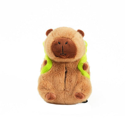Cute Capybara Tissue Holder for Car - Plush Toy with Storage.