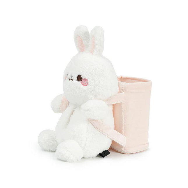 Cute Cloud Rabbit Tissue Holder for Car - Plush Toy with Storage.