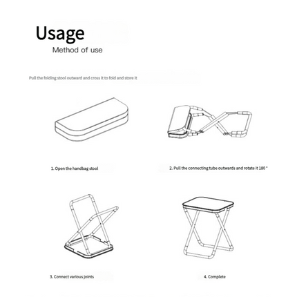 Outdoor Ultralight Folding Camping Chair - Brown.