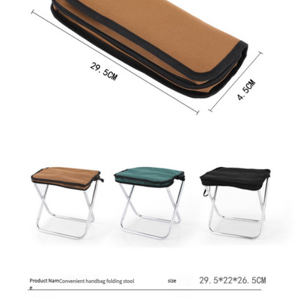 Outdoor Ultralight Folding Camping Chair - Brown.