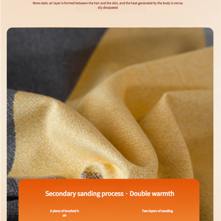 Comfortable cotton pillowcase, double-sided warm design, breathable and skin-friendly - red and gray.